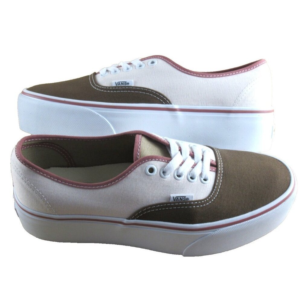 Vans Women's Authentic Stackform Earthy Blocking Multi Platform Shoes Size 9.5